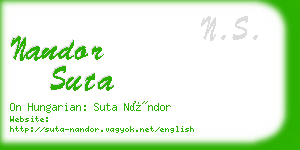 nandor suta business card